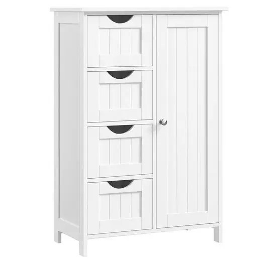 VASAGLE bathroom furniture set bathroom cabinet, 4 drawers, adjustable shelf