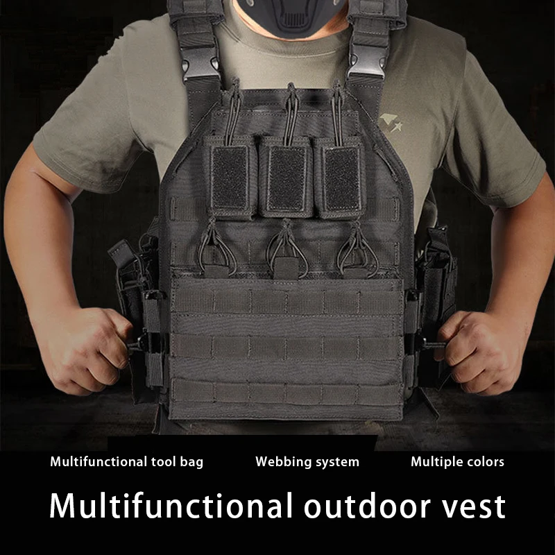 yakeda gilet tattico esterno multifunzionale gilet da gioco Cs piastra di protezione per attrezzature da campo di allenamento tattico di espansione MOLLE