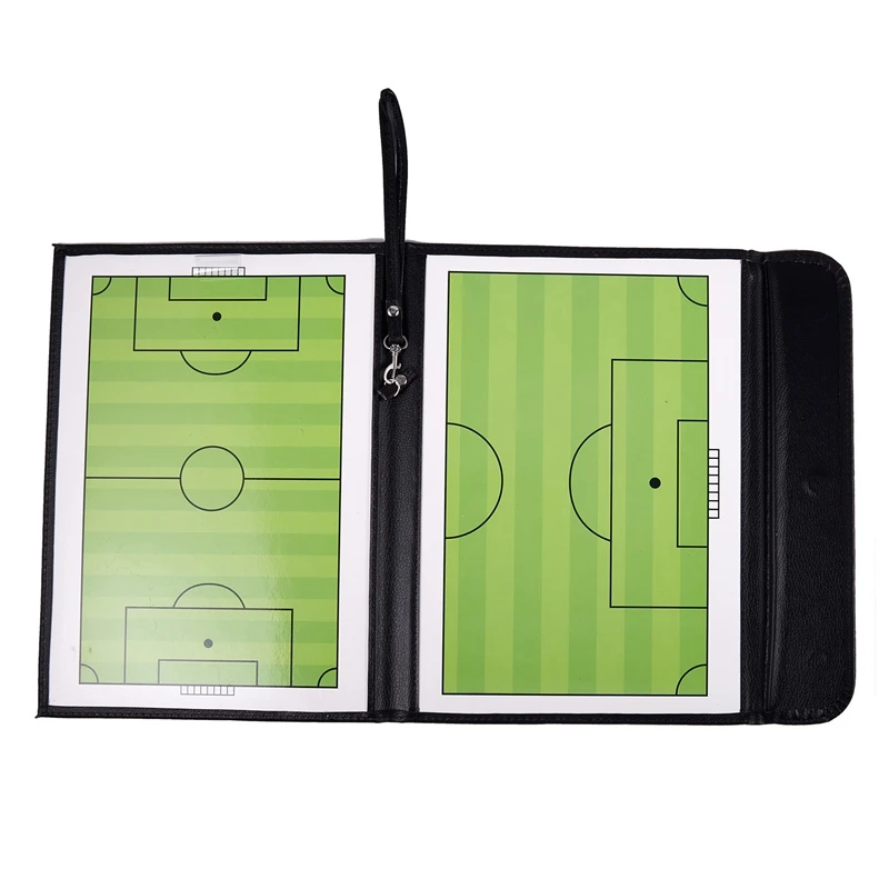 2X Portable Trainning Assisitant Equipments Football Soccer Board 2.5 Fold Leather Useful Teaching Board