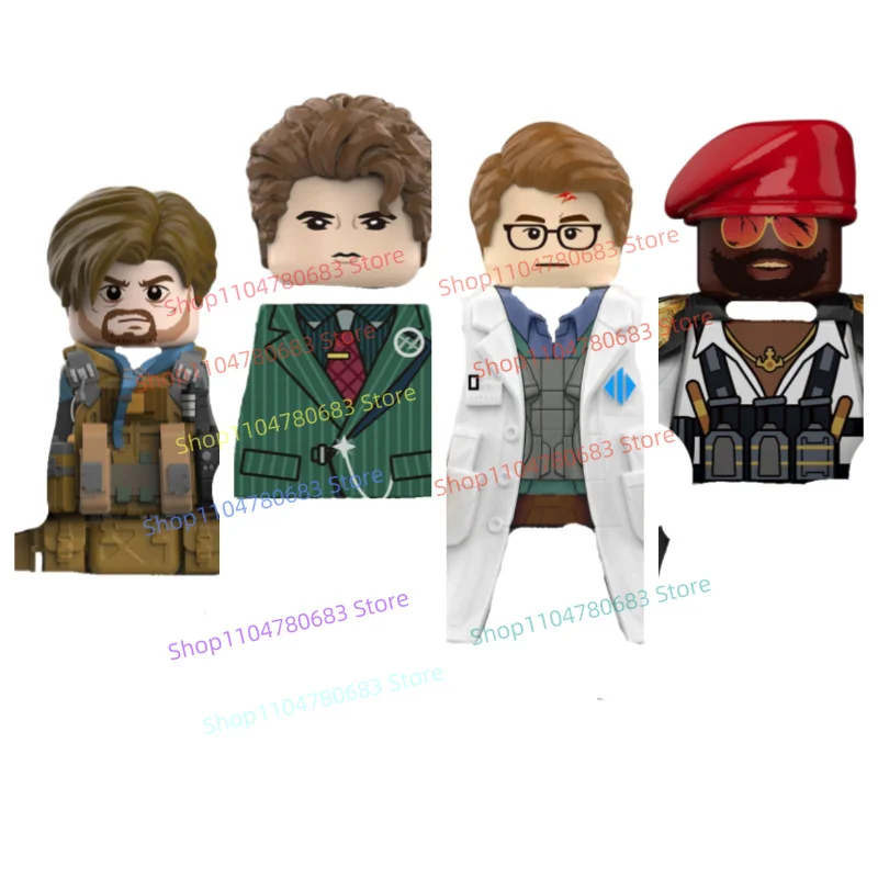 New MOC Military Building Block Minifigures, Doctor Character in Combat Suit, Toy Ornaments, Holiday Gifts