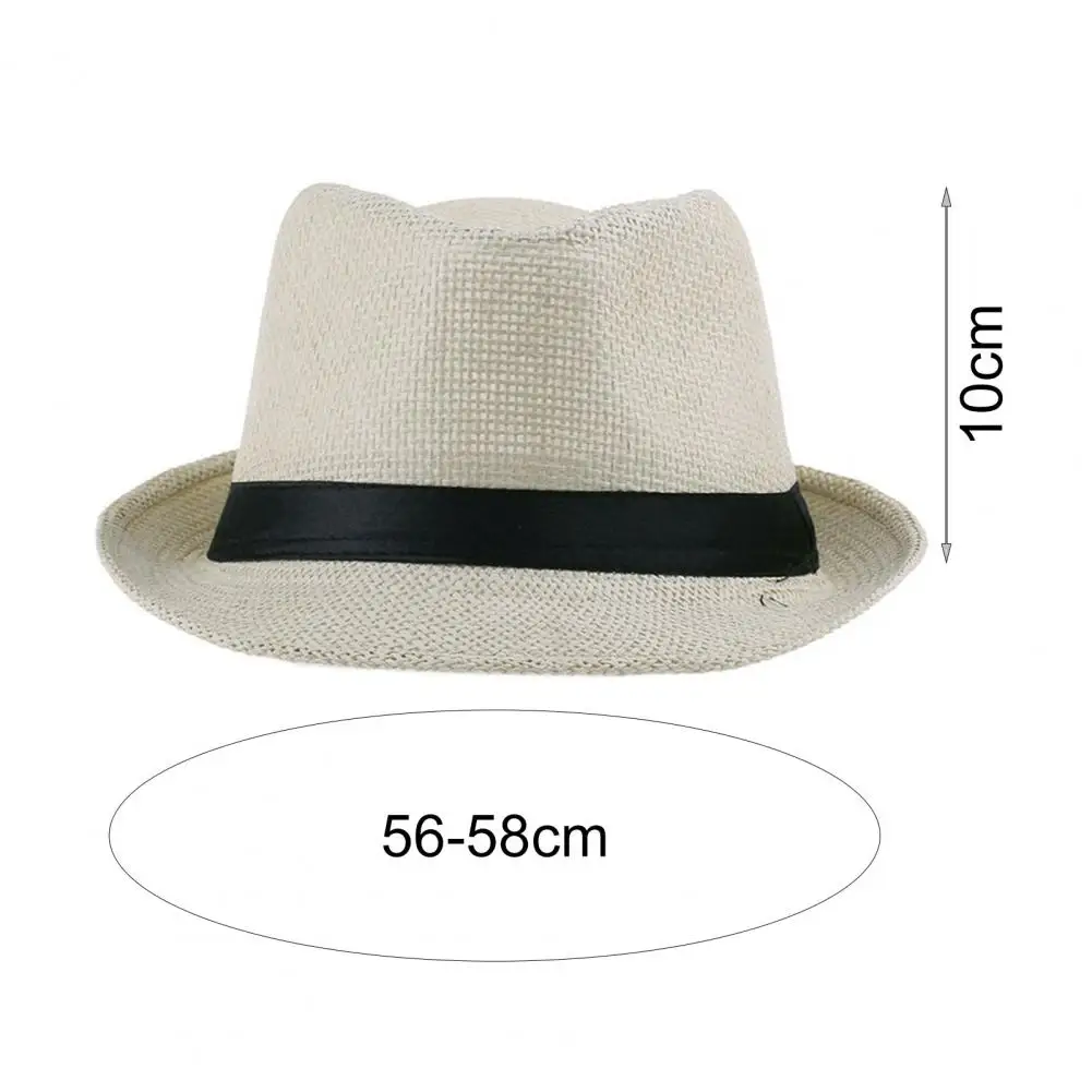 Chic Women Men Hat  Unisex Breathable Beach Sun Hat  Summer Beach Gangster Hat