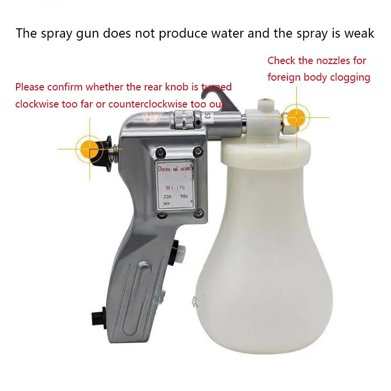 Household MT-170 high-pressure electric spray gun spray gun portable high-efficiency decontamination cleaning spray gun