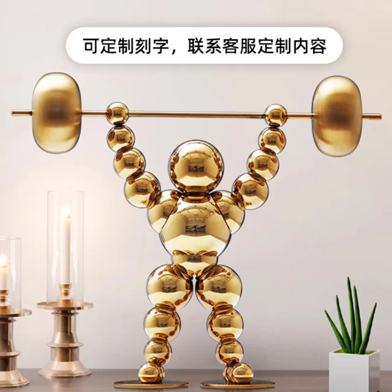 Light luxury college entrance examination inspirational gift ornament entrance desk fitness metal ornament customization