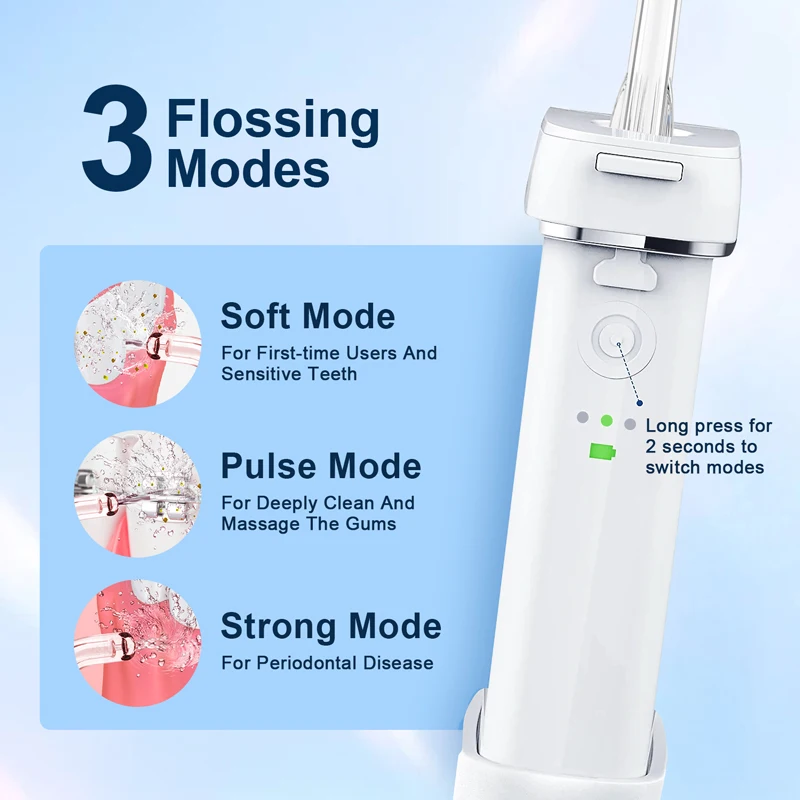 Black Floss pick teeth Dental Equipment Oral Cleaner air flosser Electric Teeth Water Flosser