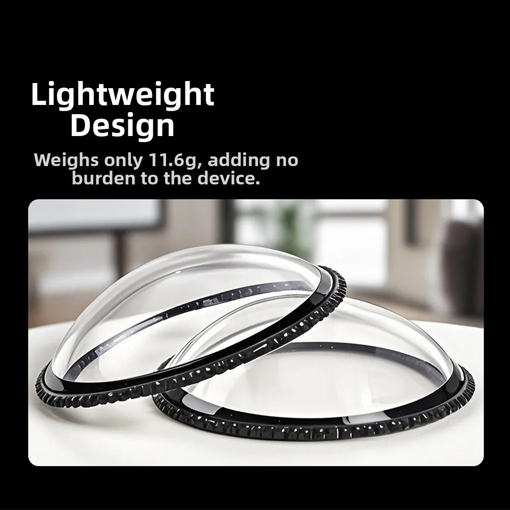 2 Pcs For Insta360 X4 Air Lens Protective Covers PC Cap For Safety Quick-Detach Transparent Water-Proof Shockproof Lens Cap