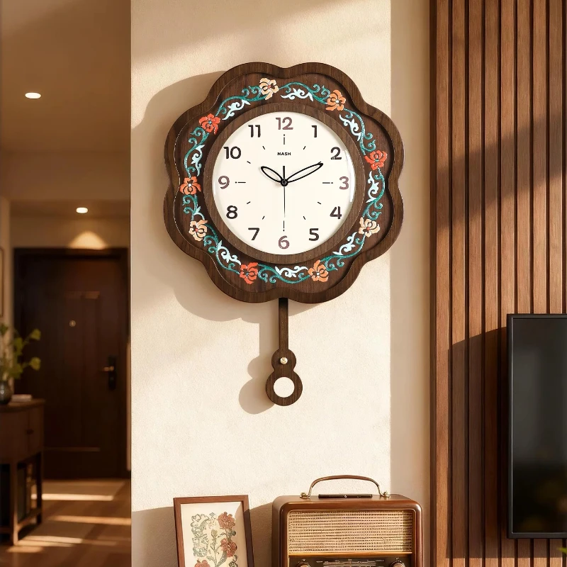Luxury Lifestyle Aesthetic - Zegary ścienne w stylu chińskim vintage,
