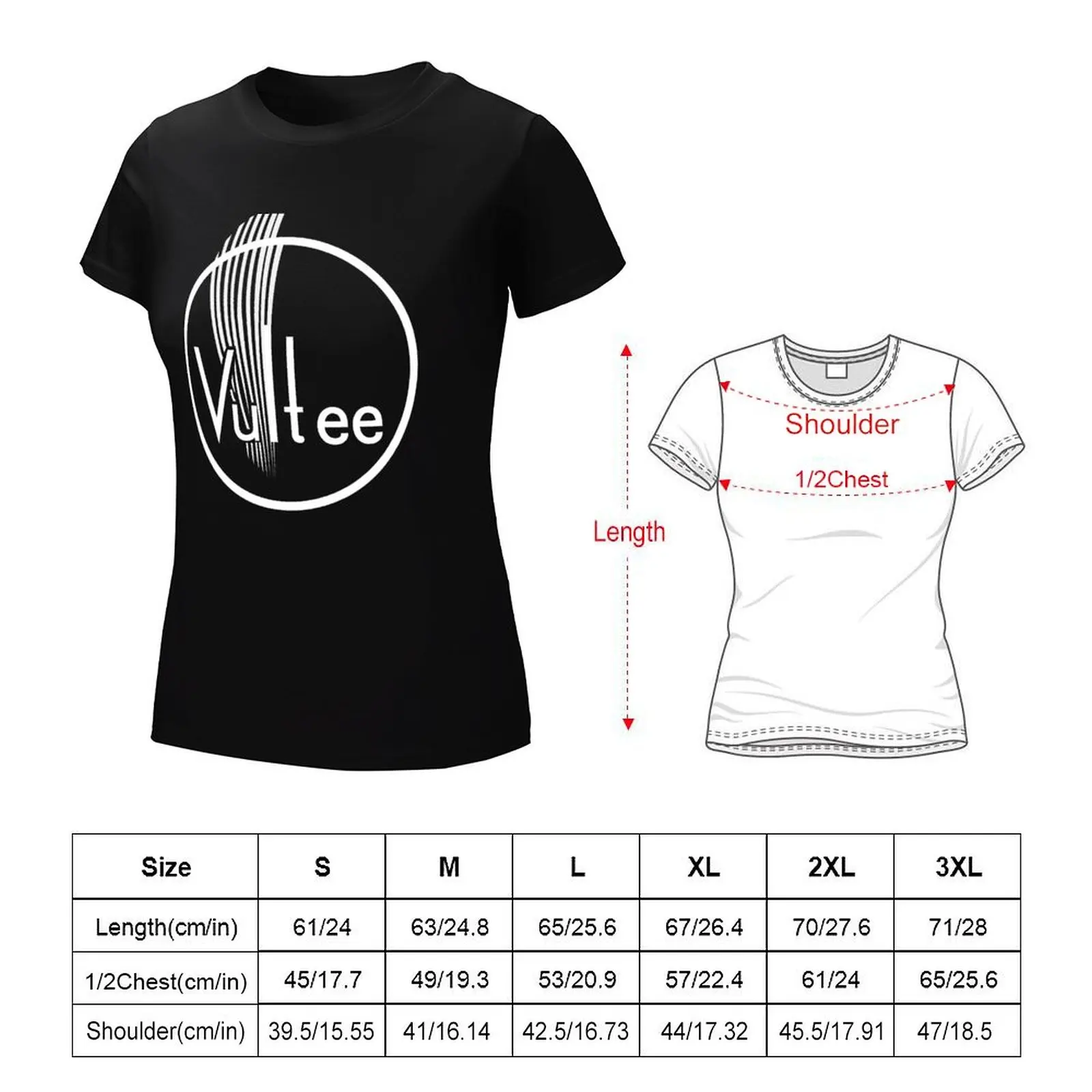 Vultee Aircraft Logo (White) T-Shirt hippie clothes cute clothes Women's cotton t-shirt