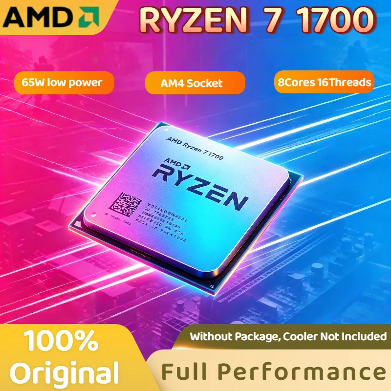 

AMD R7 1700 Ryzen 7 1700 3.0GHz Eight Core Sixteen Thread CPU Processor 65W Socket AM4 Gaming CPU Without Package Pro Max 4K