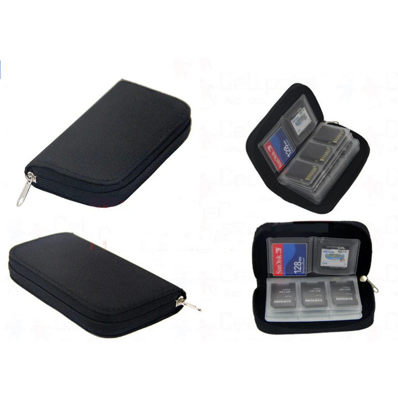 Nworld SD SDHC MMC CF Micro SD Memory Card Storage Carrying Pouch Case For Holder Wallet Memory Card Case Card Sleeves