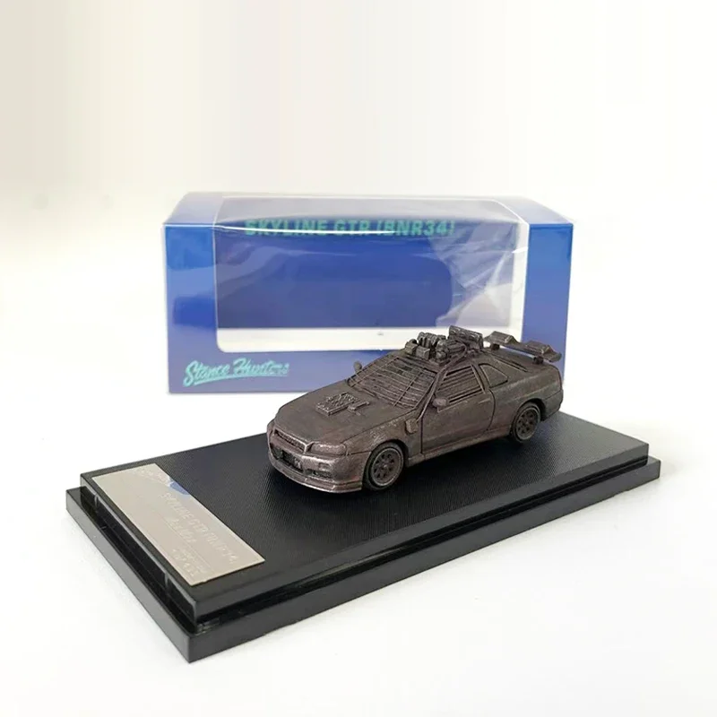 Stance Hunters 1:64 Model Car Skyline GT-R R34 V-SPEC-II Mad Max Rusty & Aged Style Vehicle