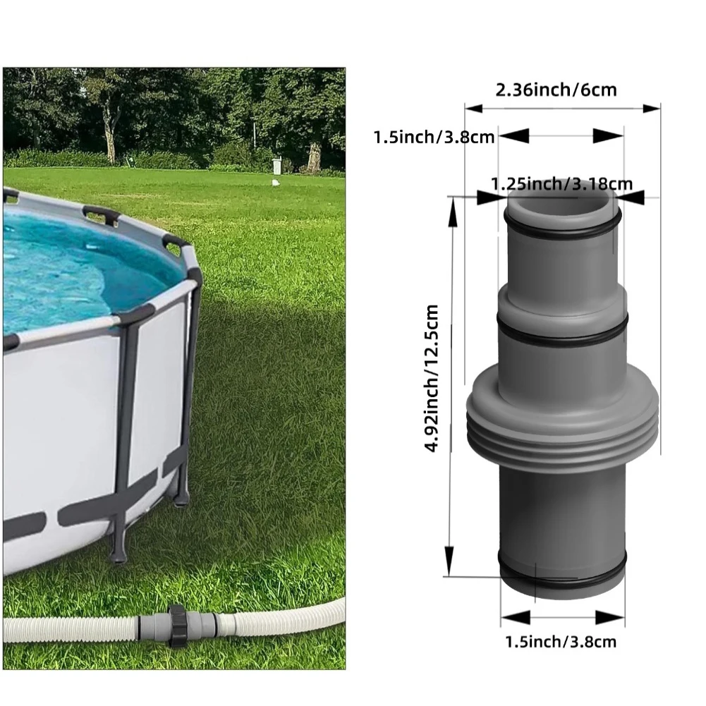 /38mm /32mm /Pool Hose Connector Sand Filter System Adapter For Intex For Coleman Pump T Shape Plastic Fitting Swimming Spa Part
