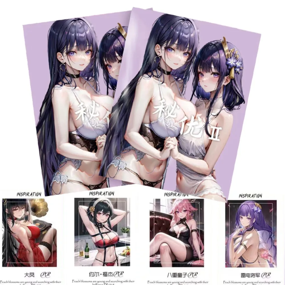 

Original Miss You Collection Cards For Child Anime Game Goddess Gan Yu Keqing Joel Shen He Two Sided Cards Favorite Holiday Gift