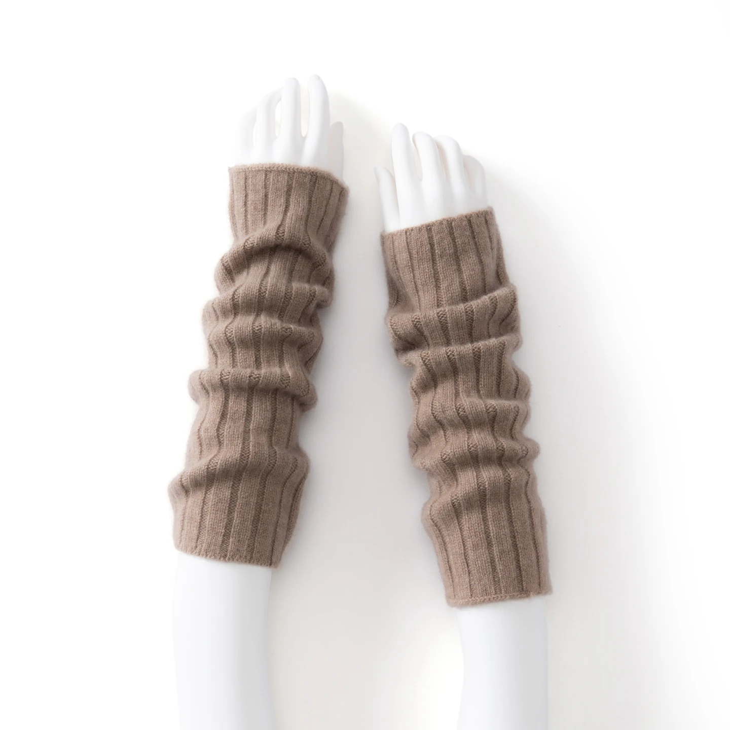 100% Pure Cashmere Arm Sleeves Unisex Knitted Warm Elbow Protection Gloves Men And Women Fashion Autumn Winter Accessories