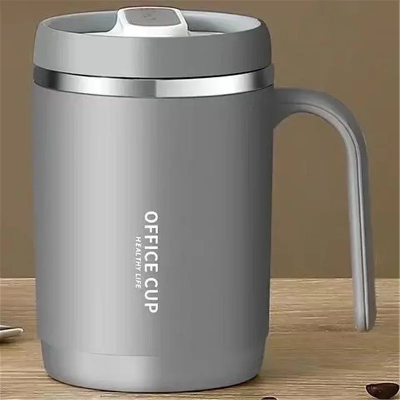 500ml 304 Stainless Steel Vacuum Mug Cup Thermosmug With HandleTea Milk Coffee Leak-Proof Thermos Bottle Water Bottle For Gift