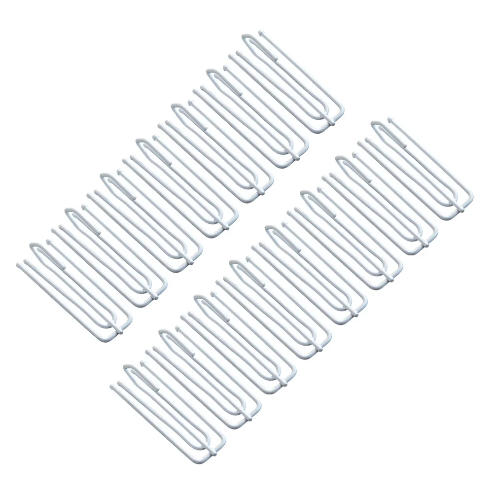

8pcs Metal Curtain Hooks Stainless Steel Four Fork Drapery Clips For Window Shower Blackout Curtains Hanging Accessories Drape