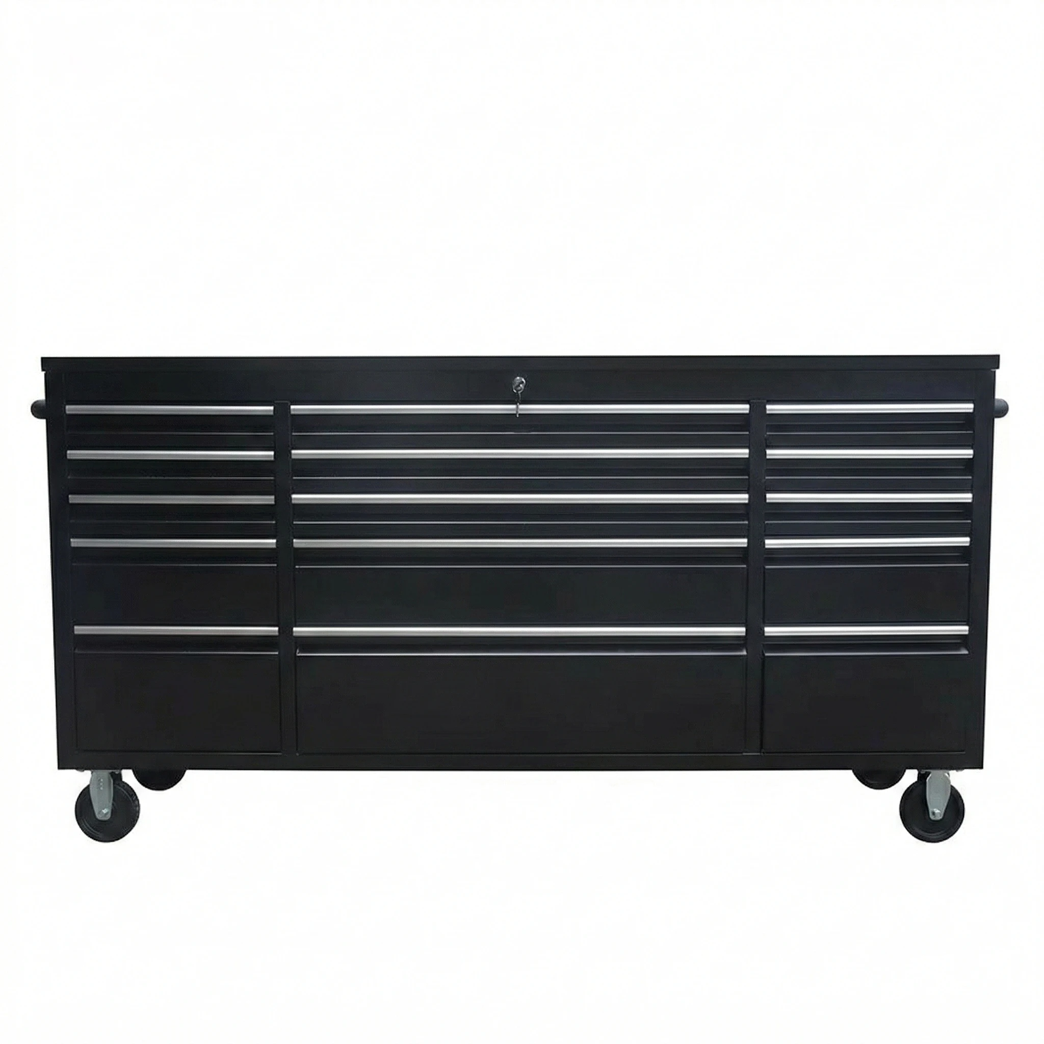 New Product 72-inch Industrial Stainless Steel Rolling Tool Cabinet Antibacterial Workbench with Garage Workshop Storage