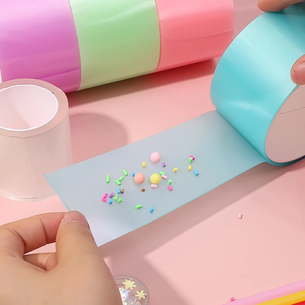 Nano Bubble Tape Diy Pinch Bal Waterballonnen Niet Giftig Hoge Kleverige Transparante Dubbelzijdige Tapes Stress Reliëf Speelgoed Kinderen Cadeau