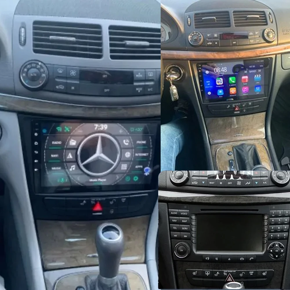 Android 15 Car Radio For Mercedes Benz E-class W211 E200 E220 E300 E350 E240 E270 E280 CLS CLASS W219 2002-2010 GPS Touch Screen