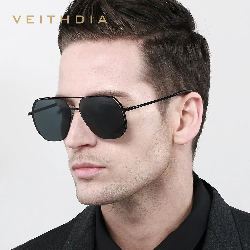 

VEITHDIA Vintage Polarized Sunglasses For Men Women, Nylon Lens UV400 Resistant Sun Glasses,Fashion Outdoor Eyeglasses 8268