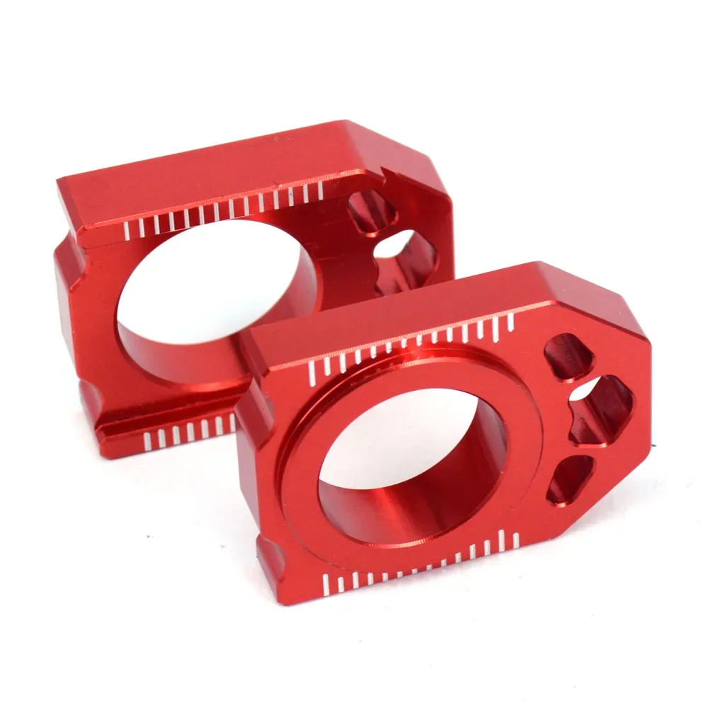 For HONDA CR125R CR250R CRF 250R 250RX 250X 450R 450X 450L 450RL Motorcycle Accessorie Axle Block 1 Pair Rear Chain Adjuster CNC