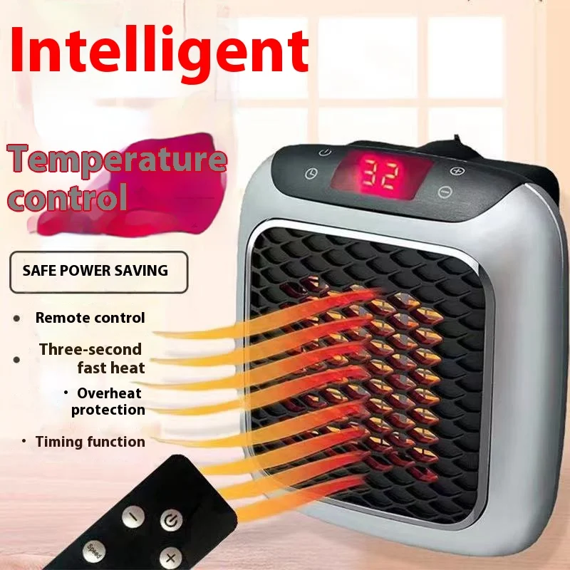 Portable Electric Heater EU Small Solar Energy Saving Fast Heating Bedroom Heater Home Use Warming Device Compact Size