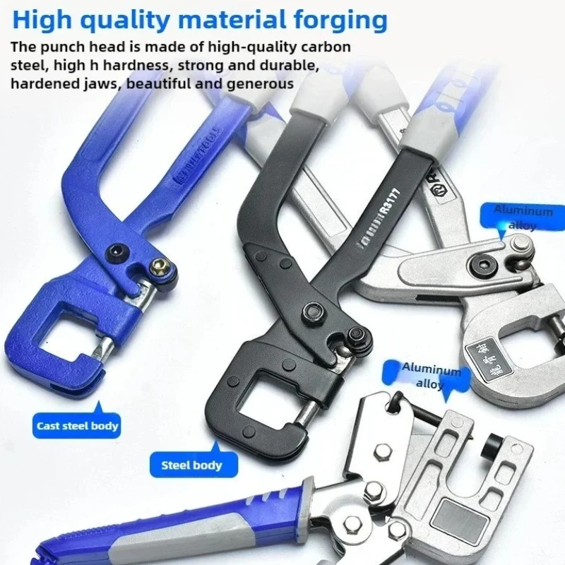 

For Fastening Metal Double Handed Keel Pliers 12inch Metal Stud Crimper Aluminum Alloy Punching Pliers Plaster Drywall Tools