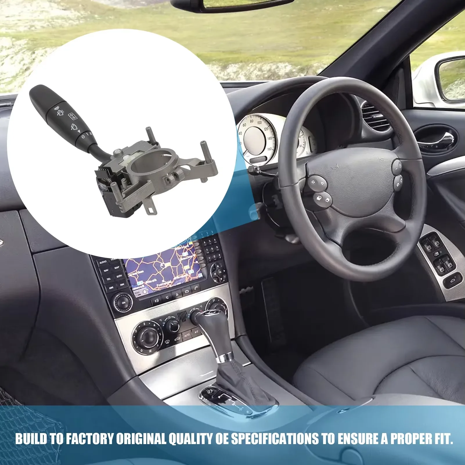 Steering Column Combination Turn Signal Switch, Wiper Control Stalk A0005452310 for Mercedes‑Benz C-Class W203 S203 CL203 C209