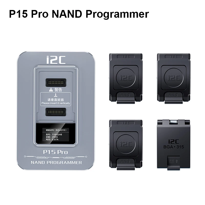 NEW i2C P15 Pro Nand Read and Write Programmer with BGA60 BGA70 BGA110 BGA315 Module Format Repair Bottom Layer Modify Tool