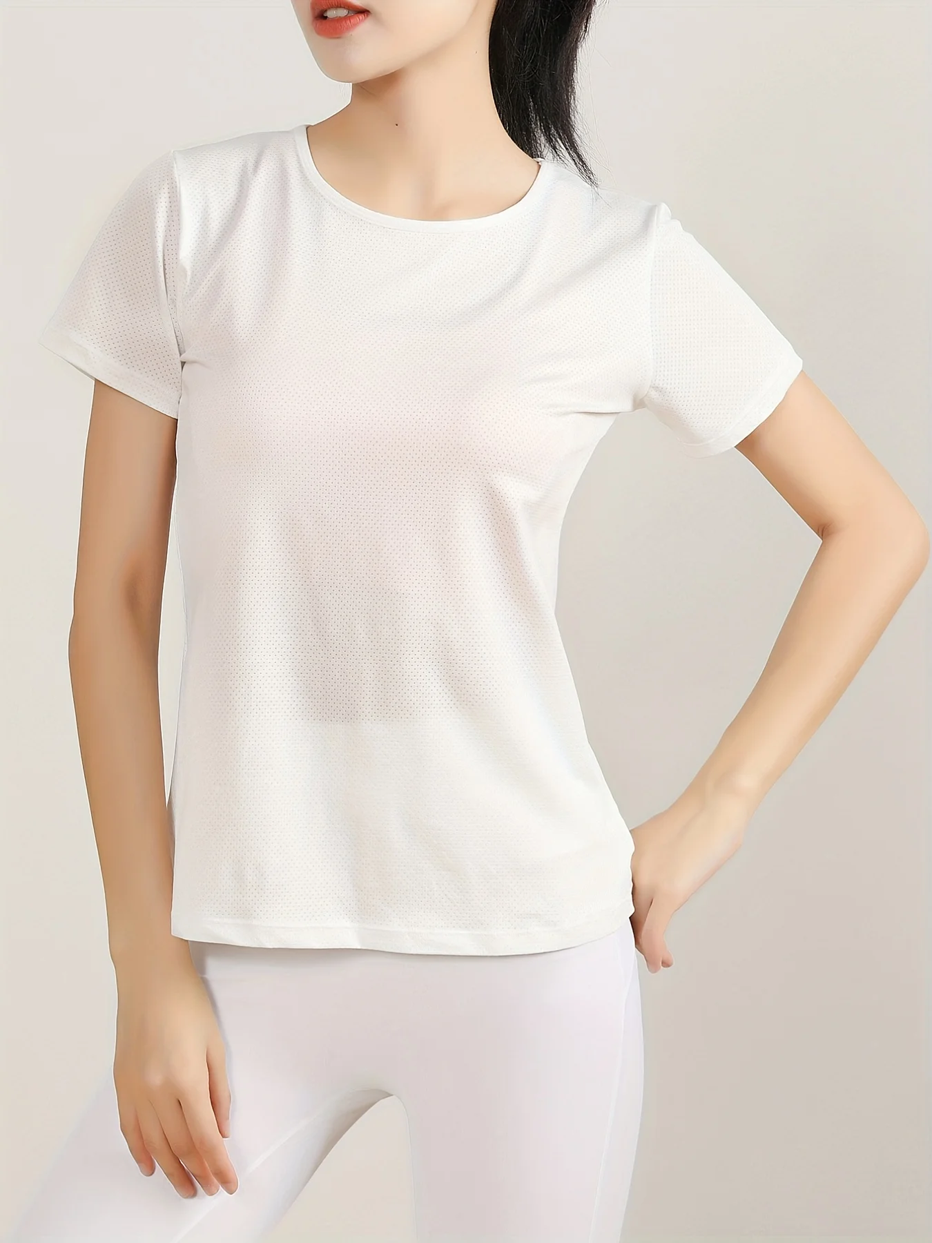 Yoga Clothes Women 2023 Summer New Sports T-Shirt Loose Large Size Speed Dry Top Running Fitness Short Sleeve