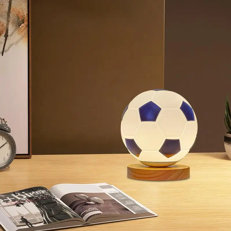 Soccer Bedside Lamp Bedside Small Lamp Creative Night Light LED Table Lamp For Reading Room Kids Room Living Room Dorm