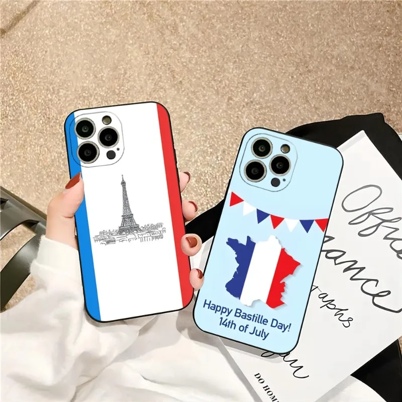 France National Flag Phone Case For Iphone 13ProMax 15 11 13 14 Pro Xs Max Mini Xr X 7 8 6 6s Plus Shell Coque