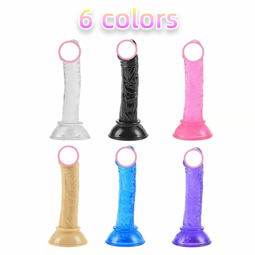 Dildo Suction Cup Realistic Penis Crystal Jelly Dildo Women Anal Plug Butt Plug Sex Toys For Woman Men Erotic Sex Shop C64W