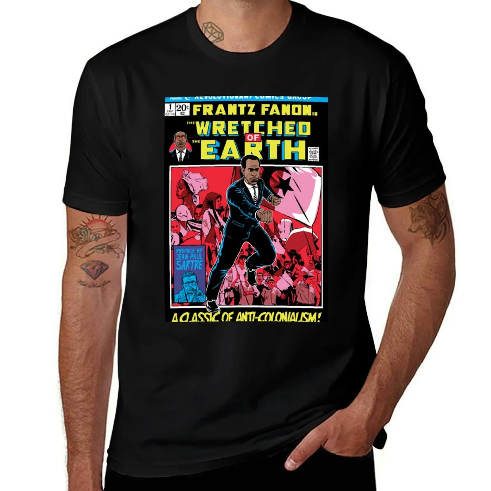 Frantz Fanon In The Wretched of The Earth T-Shirt Stylish Graphic Short Sleeve Top