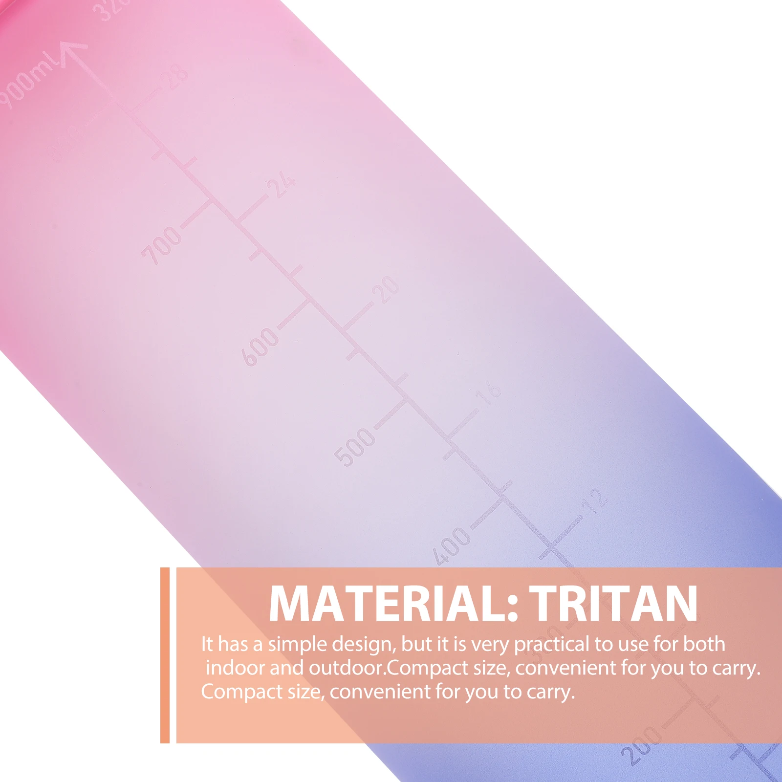 

Gradient Color Tritan Water Cup Leak Proof Portable Sports Bottle for Travel Camping Hiking Picnic Outdoor Storing Soda Tea