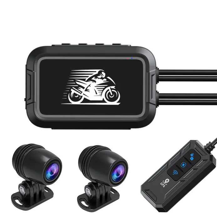 

Motorcycle Dash Cam 150° Wide Angle High-Definition 1080P Front And Rear Camera Driving Recorder Loop Recording Waterproof
