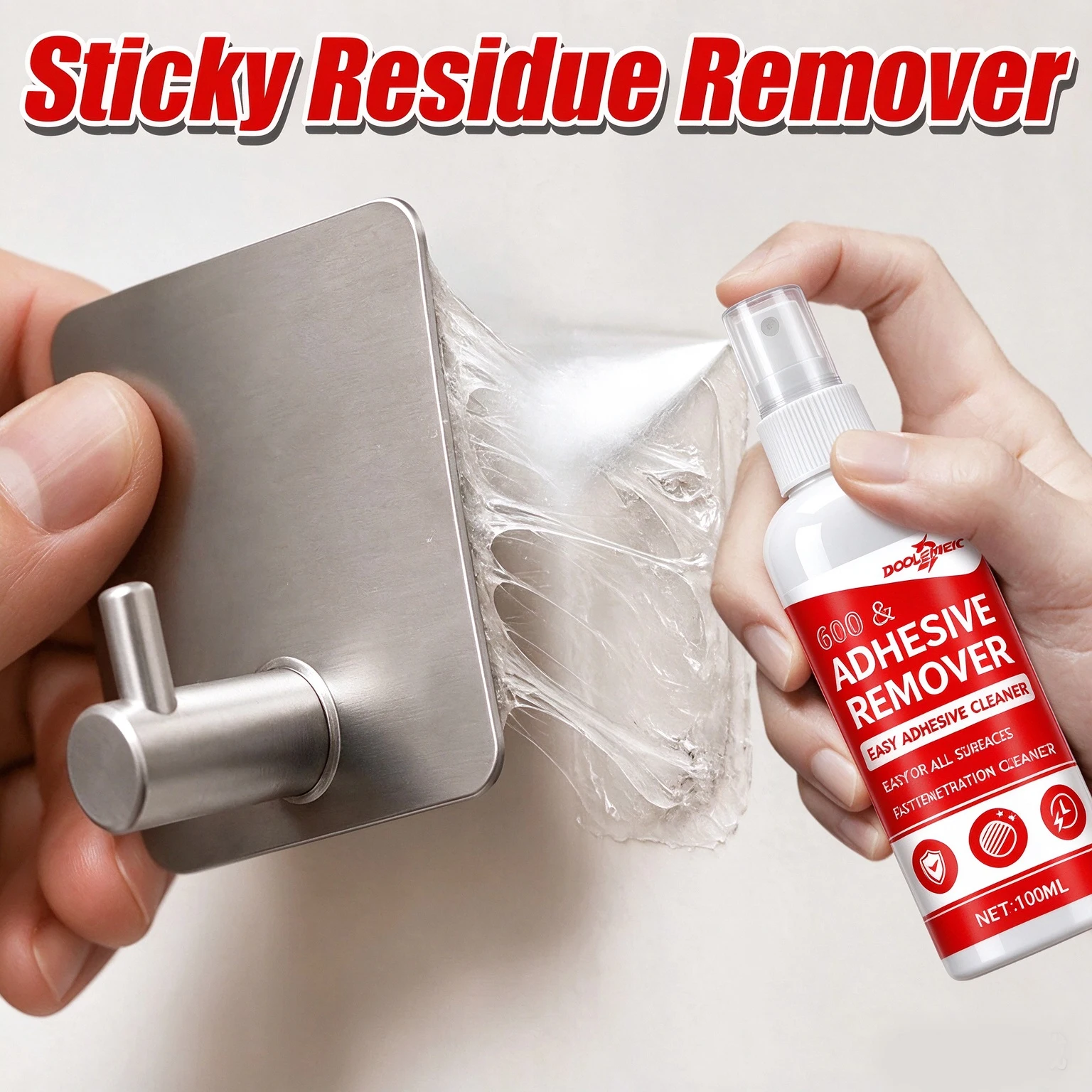 Glue Remover Spray For Wall Hooks Double Sided Tape Car Decals Advertising Stickers Fast Adhesive Residue Cleaner