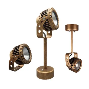 Vintage 10W 3000K 4000K 6000K Outdoor Spotlights Landscape Lamp, Waterproof Adjustable Spot Lights for Yard Flagpole House Tree