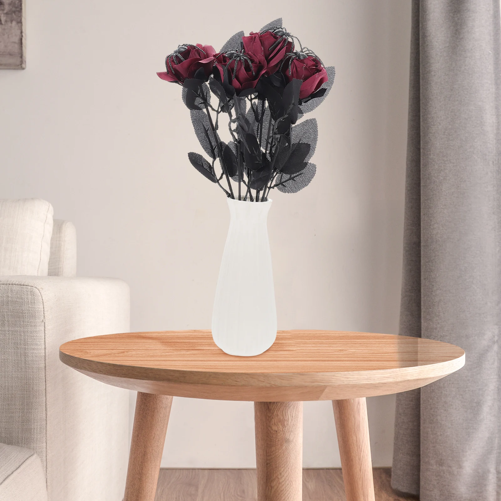 

Artificial Flower Decoration Halloween Indoor Fake Creepy Flowers Scary Decorations