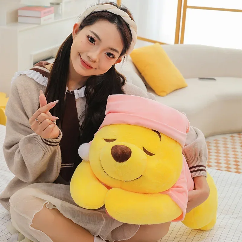 

37-65CM New Disney Winnie The Pooh Plush Toy Cute Cartoon Bear Stuffed Doll Soft Anime Pillow Kawaii Souvenir Birthday Gift