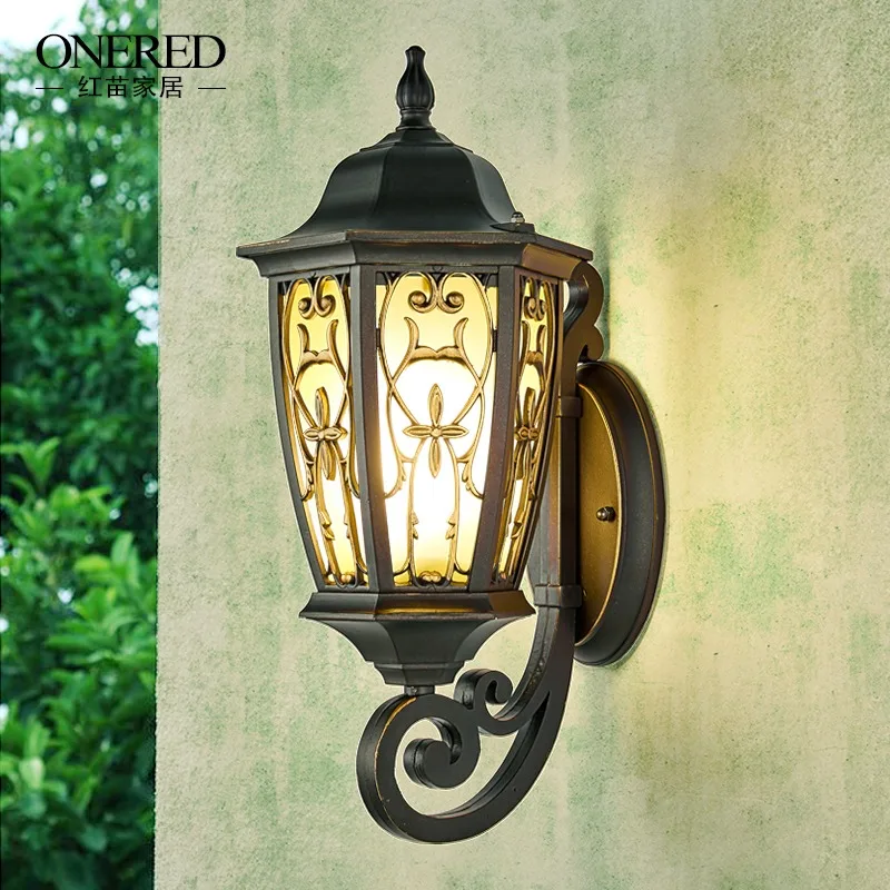 مصباح جداري خارجي مقاوم للماء مصباح حديقة خارجي للفيلا حديقة مصباح شرفة إبداعي ممر مدخل شرفة جدار خارجي جدار لا #1