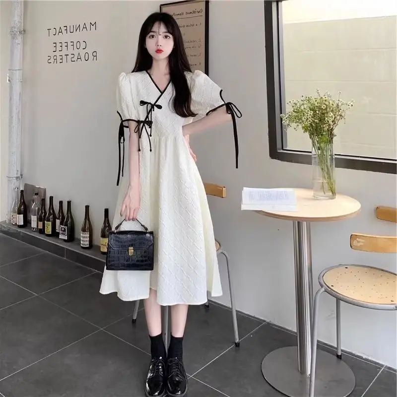 Pregnant Women's Summer Dress Maternity Fashion Trend Short Sleeve Qipao Skirt Thin Chinese Style Pregnant Women's Skirt LH055