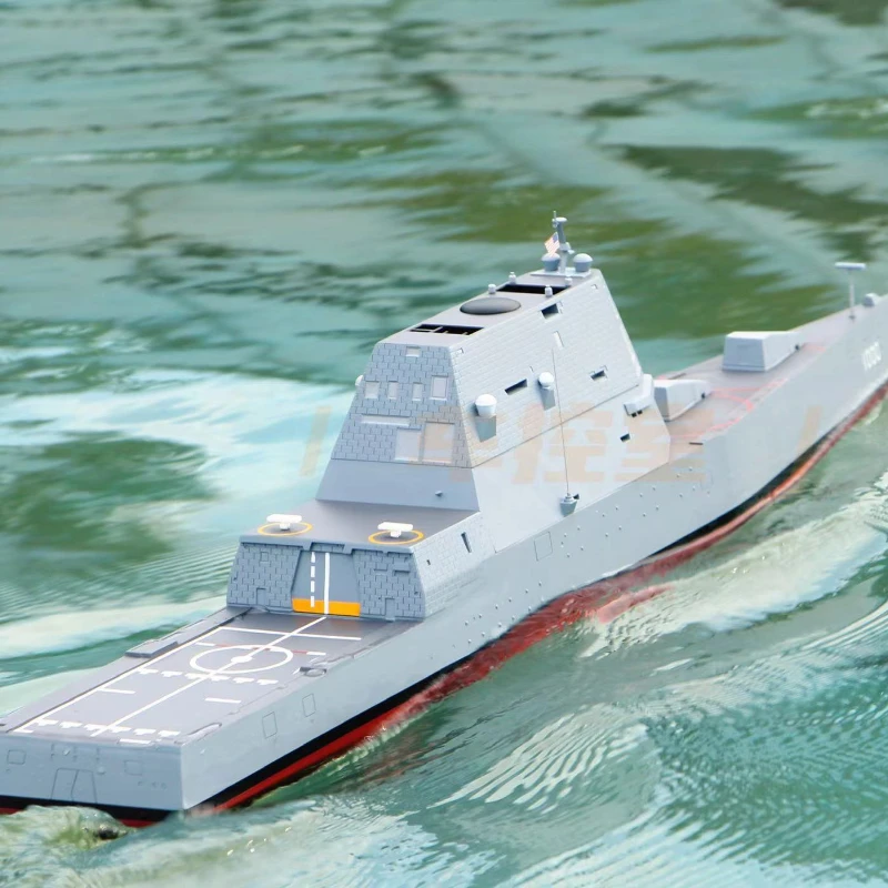 Zdalnie sterowana łódka RC USA Navy DDG1000 Model niszczyciela rakietowego typu Zumwalt zestaw montażowy