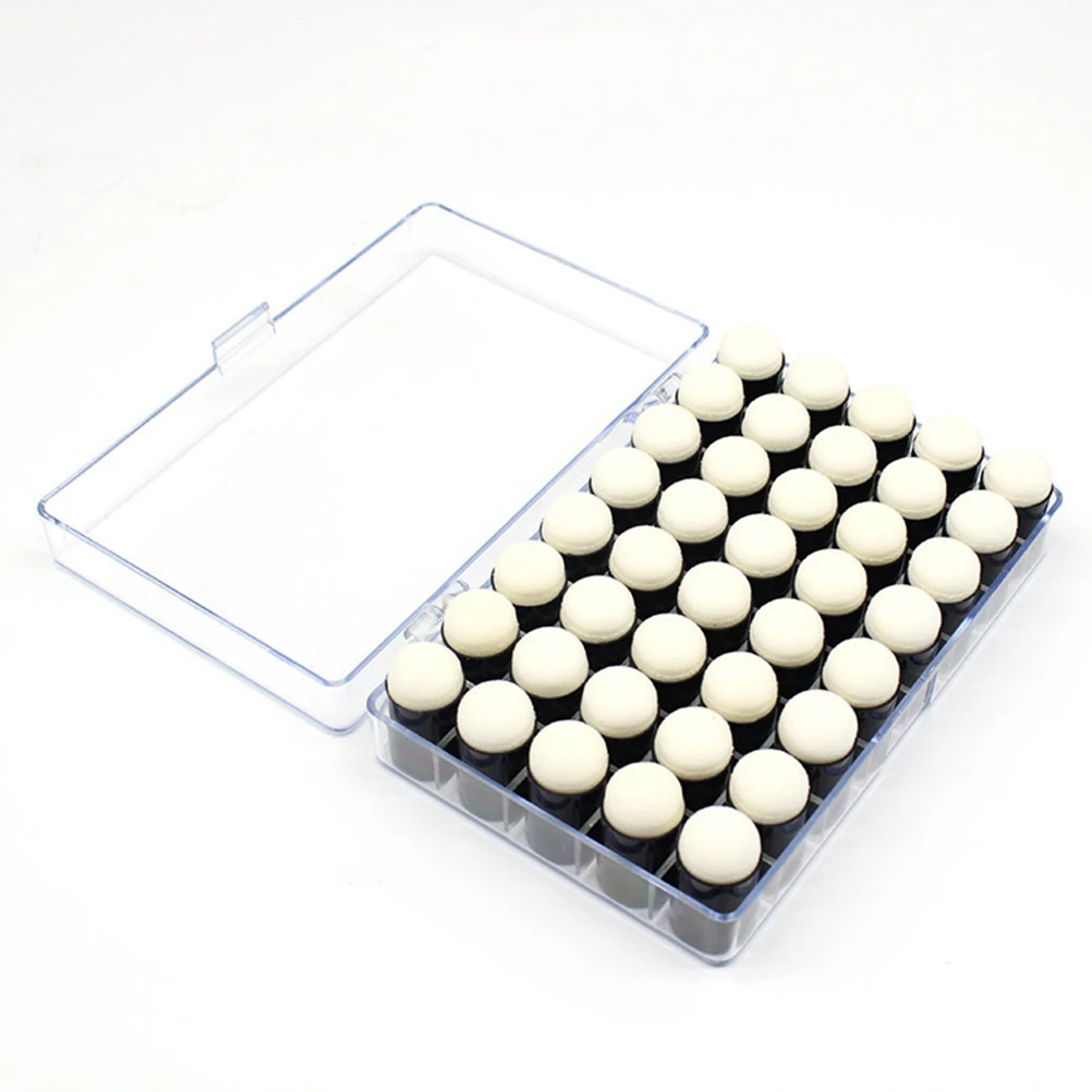 

40 Pcs Finger Stamp Pad Quick Dry Ink Craft Stamps Sponge Kids Fashion Black Child Lightweight Portable DIY Gifts