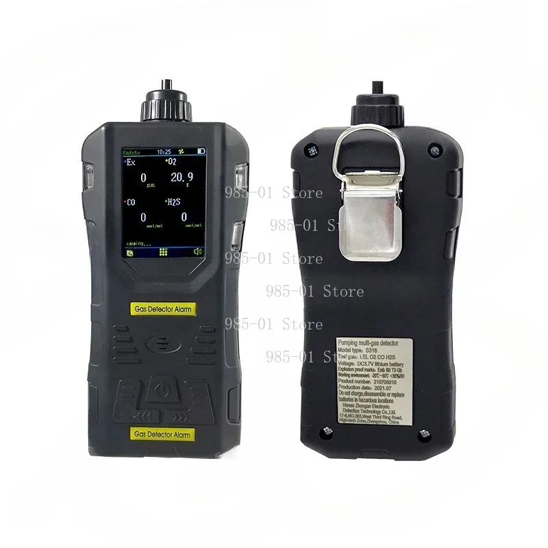 4-in-1 portable automotive exhaust gas analyzer, ATEX certified, for VOC and vehicle emission detection