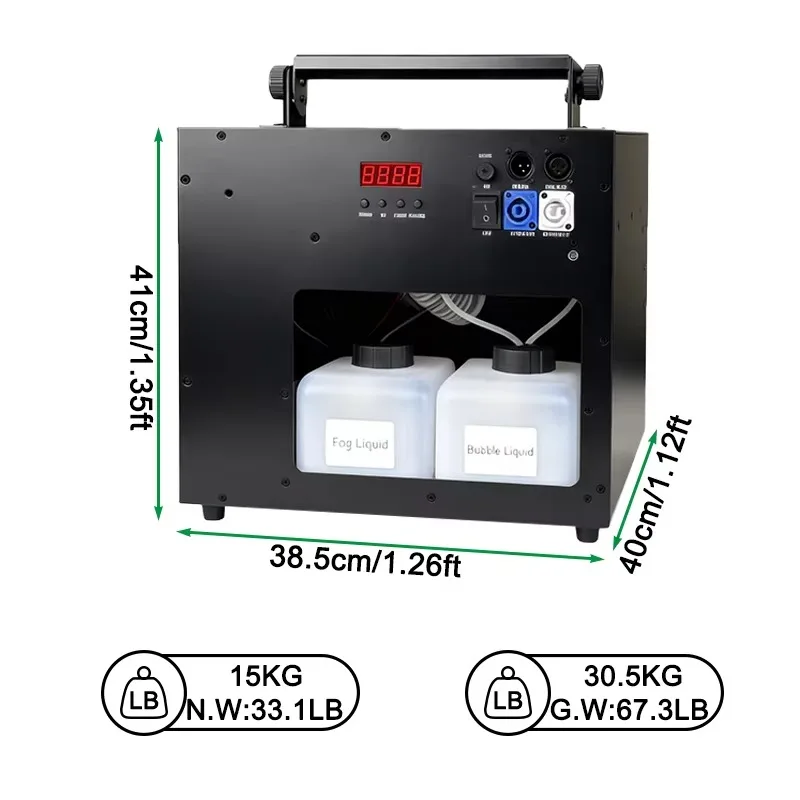 900W  Smoke Bubble Effect Machine Remote Control Big Fog Bubble Maker For Giant Wedding Event Party