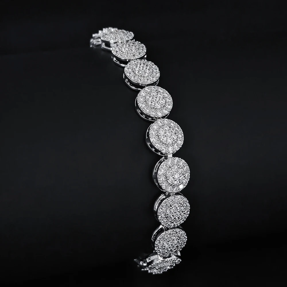 2024 new arrival luxury silver color round bracelet bangle for women anniversary gift  drop shipping  s810