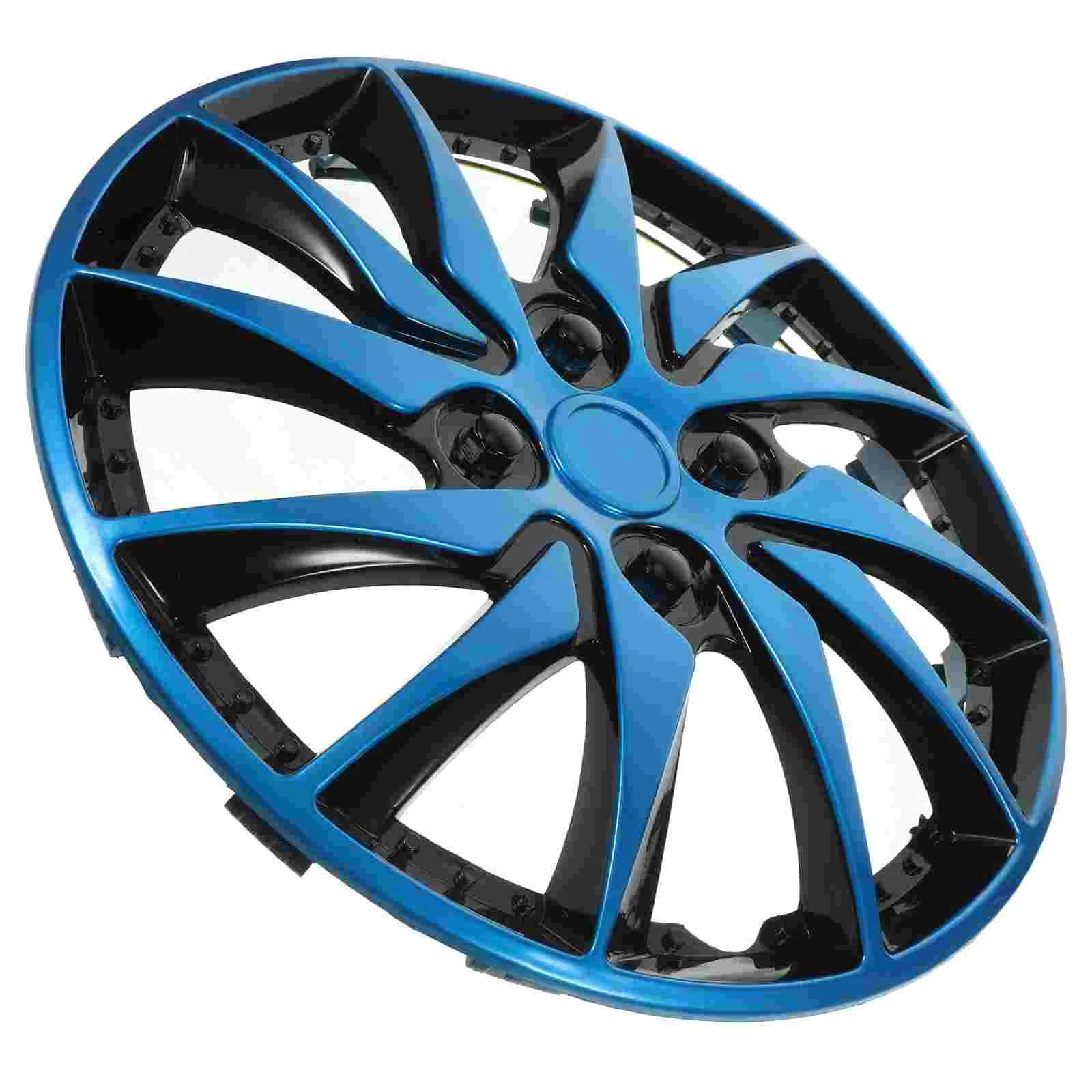 Hubcaps 14 Inch Nolitoy Black Decor Tire Hub Cap Hubcap Wheel Covers Cars 14 Inch Car Hub Auto Refit Accessory Blue Black