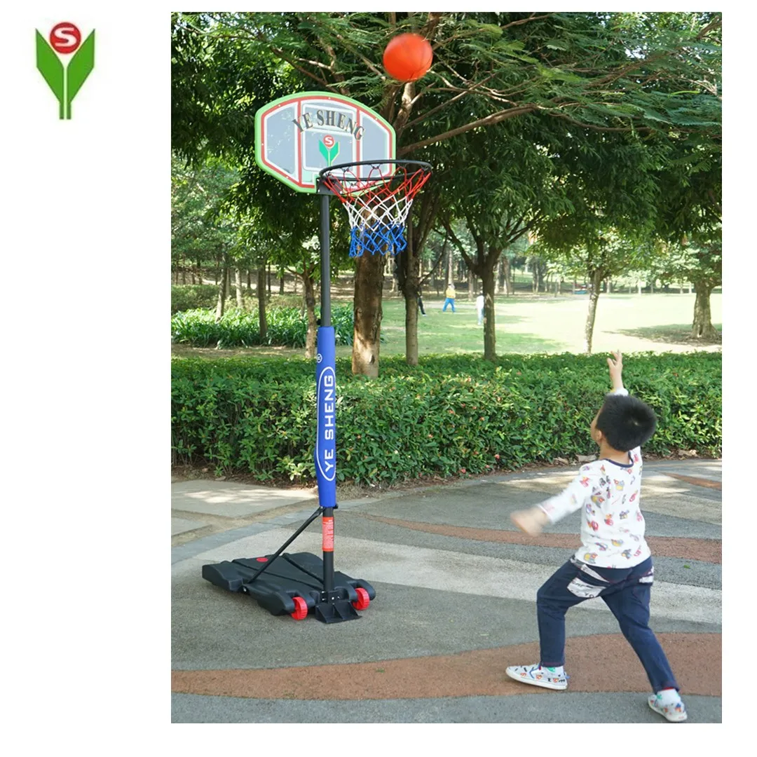 Supporto da basket per esterni e interni regolabile mobile portatile in plastica