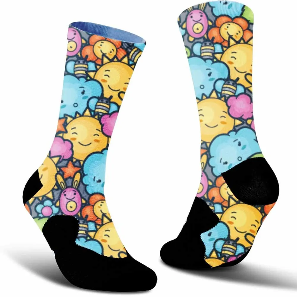 

Отклонить равномерность! Велосипедные носки с персонализированным принтом, от уличных граффити до темных элементов, мода может определяется вами