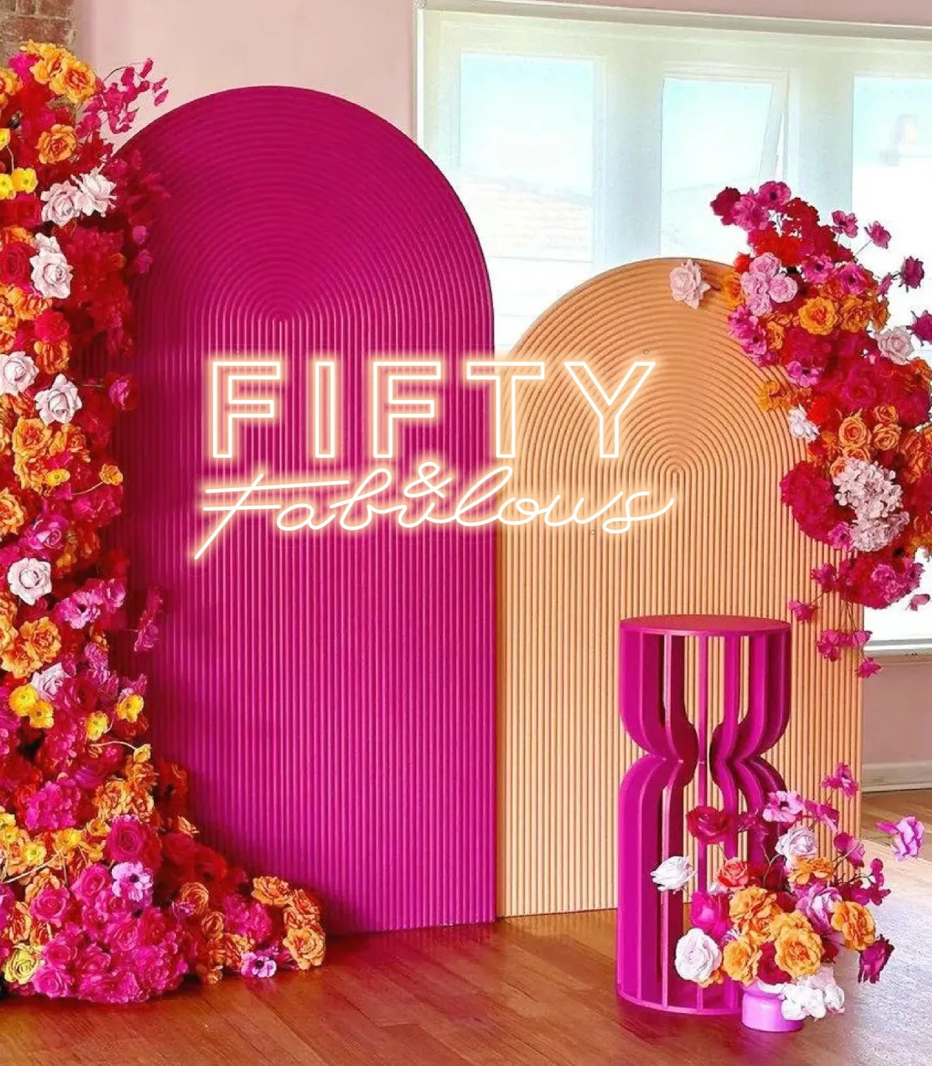 

Cusotm Fifty and Fabulous Neon Sign,50th Birthday Sign Wall Decor, Neon Light Custom Gift for Her, Led Sign Custom Personalized